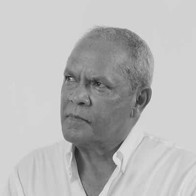 Black and white portrait of Drs. Mario Enrique Croes